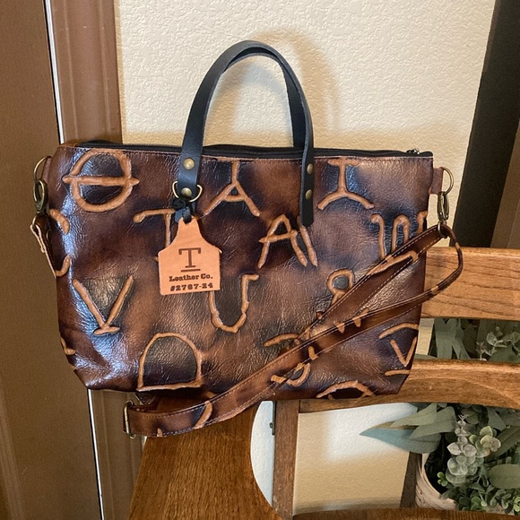 T BAR LEATHER CO Handbags - T BAR LEATHER CO Computer Tote Bag NWOT